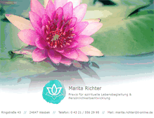 Tablet Screenshot of marita-richter.de